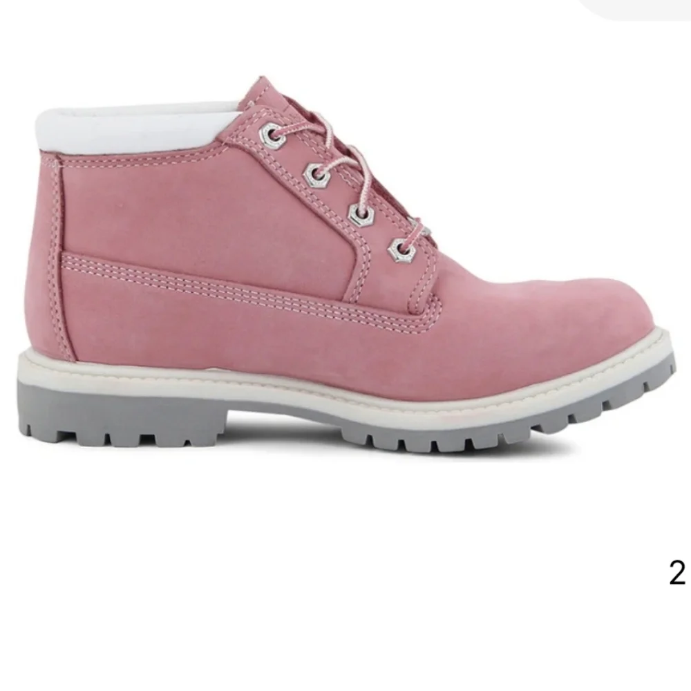 Timberland Boots, Size 7, Chukka Waterproof, Suede Leather, Pink